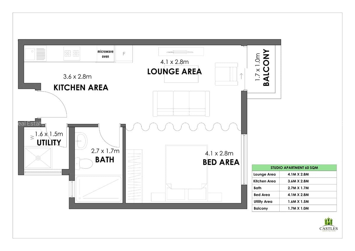 2 Bed Apartment with En Suite at Riverside Drive - 3
