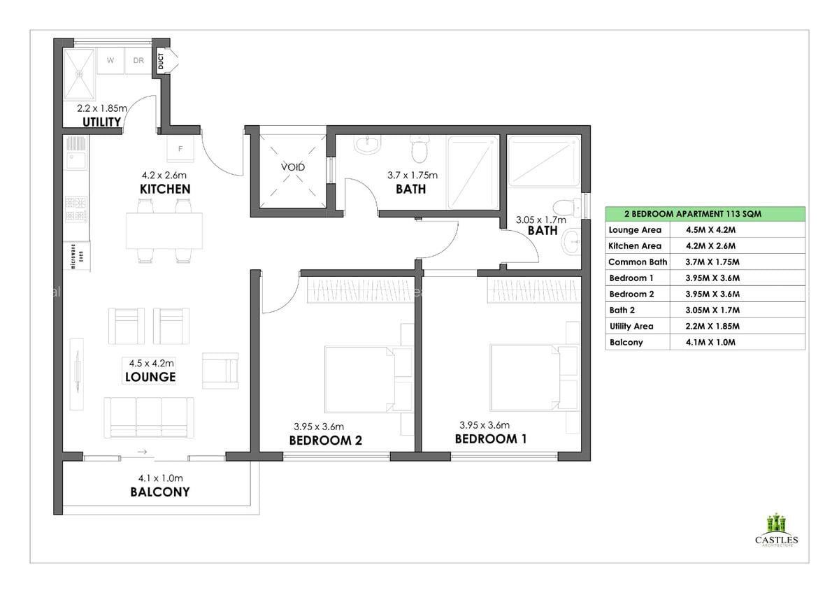 2 Bed Apartment with En Suite at Riverside Drive - 4