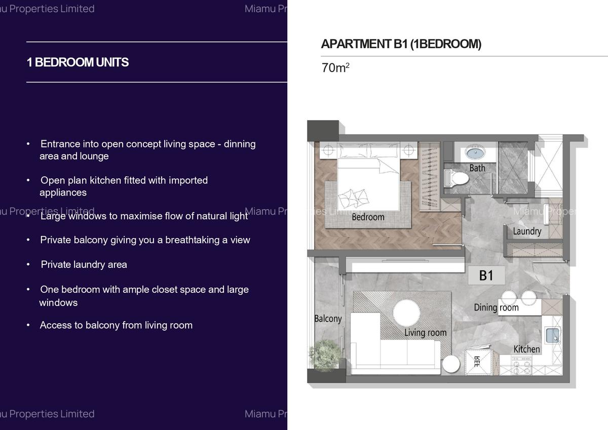 1 Bed Apartment with En Suite at Mbaazi Road - 3