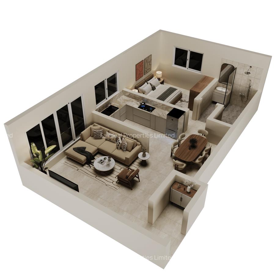 1 Bed Apartment with Swimming Pool at Mwamba Drive - 3