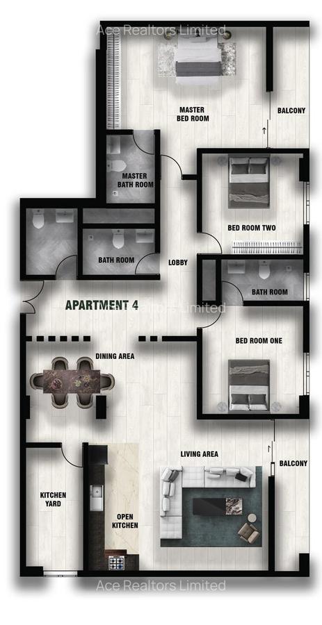 3 Bed Apartment with En Suite at Sports Road - 4