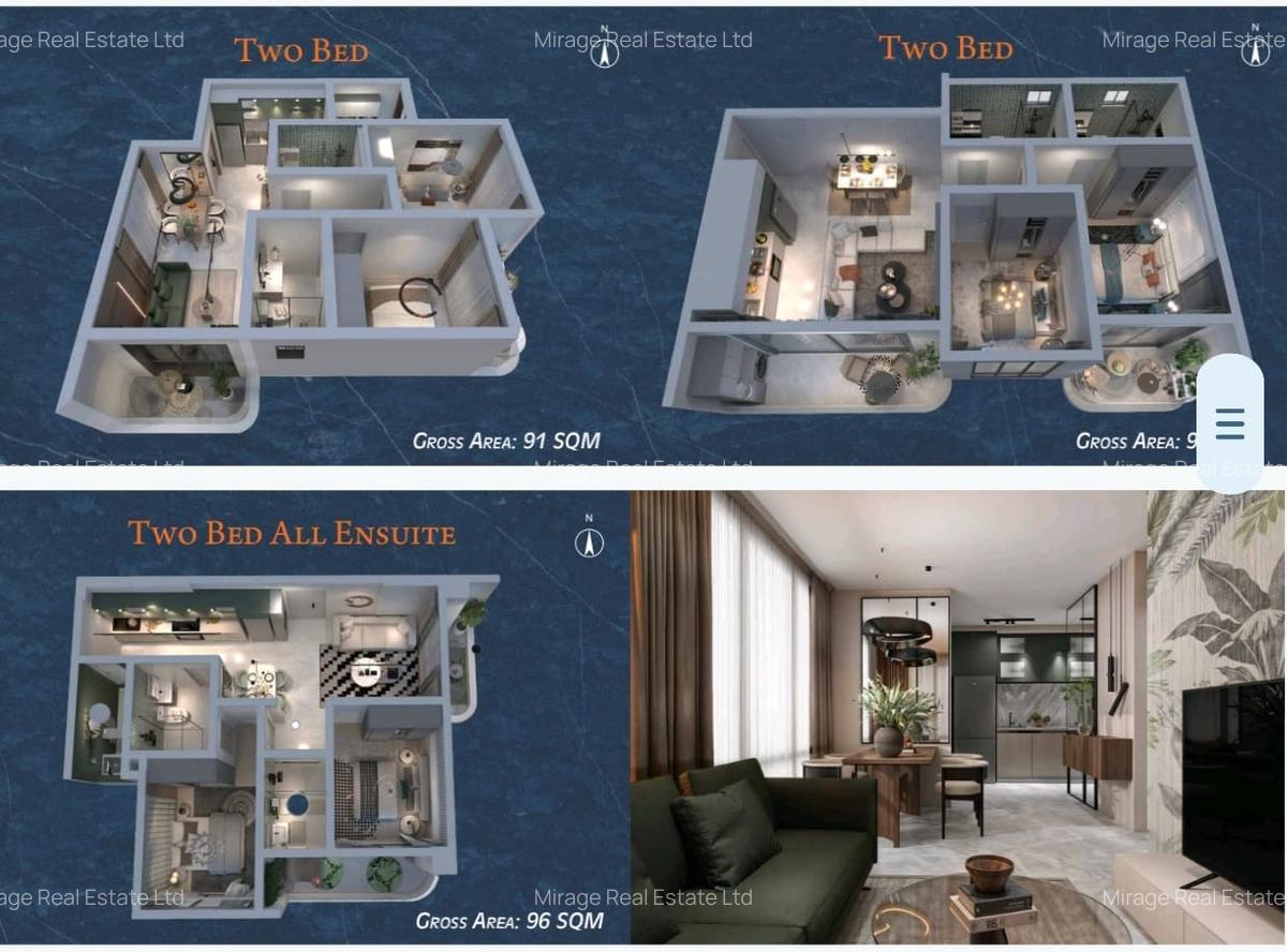 2 Bed Apartment with Swimming Pool in Kilimani - 4