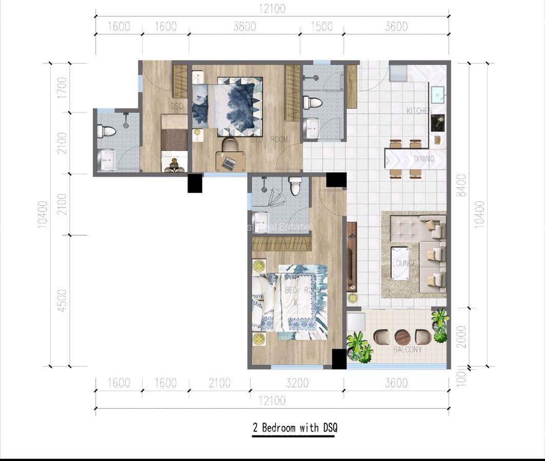 1 Bed Apartment with En Suite in Riverside - 5