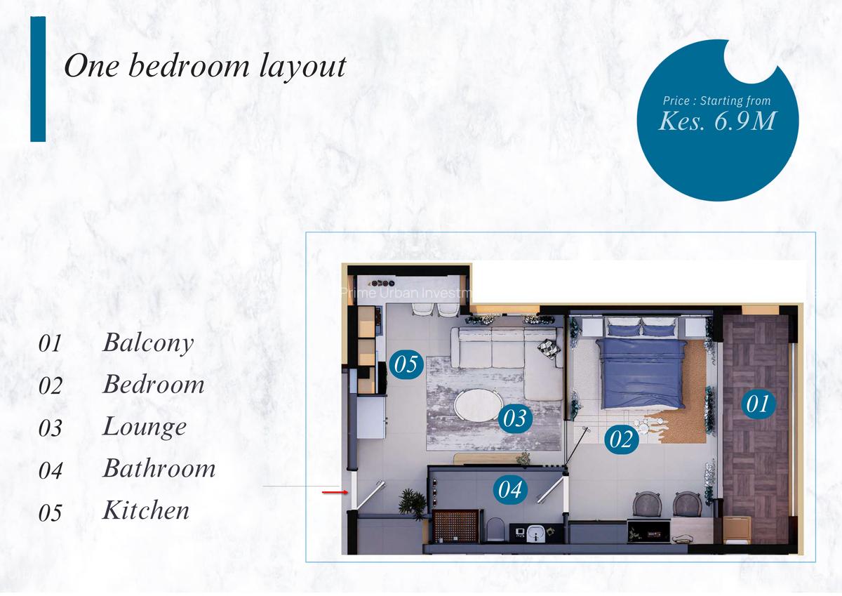 Serviced 1 Bed Apartment with En Suite in Shanzu - 15