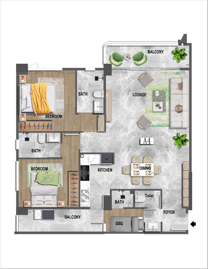 1 Bed Apartment at Riverside Drive - 3