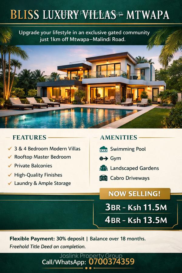 4 Bed Townhouse with En Suite at Mt Kenya - 2