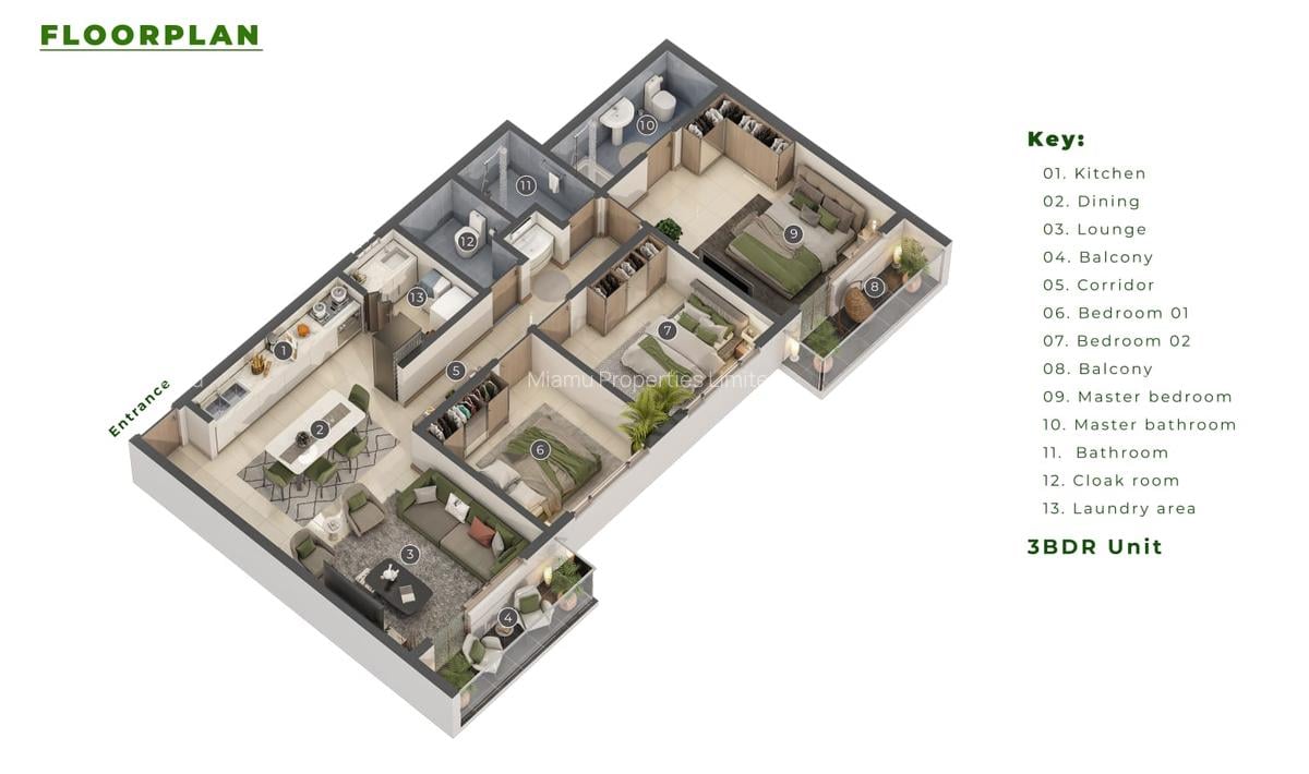 Serviced 1 Bed Apartment with Backup Generator at Ruaka - 3