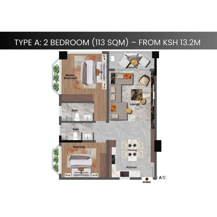 Serviced 1 Bed Apartment with En Suite in Westlands Area - 9