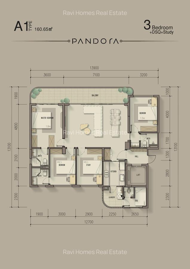 4 Bed Apartment with En Suite - 3