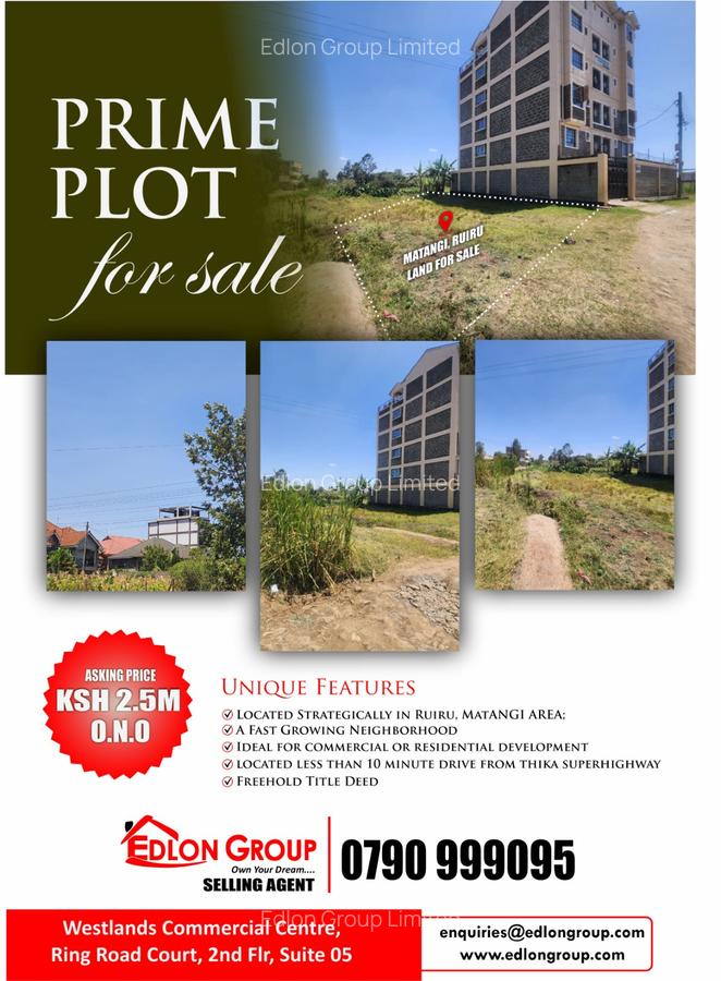 505 m² Land at Matangi - 1