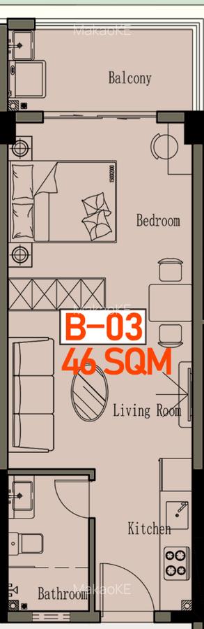 Studio Apartment with Swimming Pool in Kileleshwa - 2