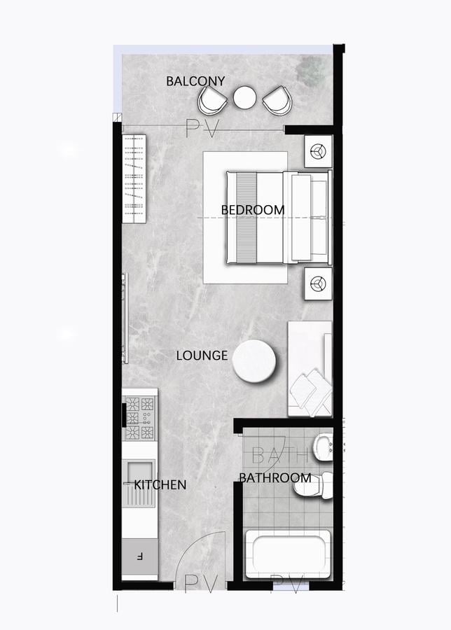 Studio Apartment with En Suite at Wood Avenue - 1