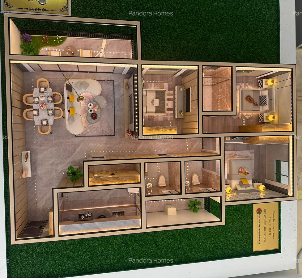 3 Bed Apartment with En Suite at - 5