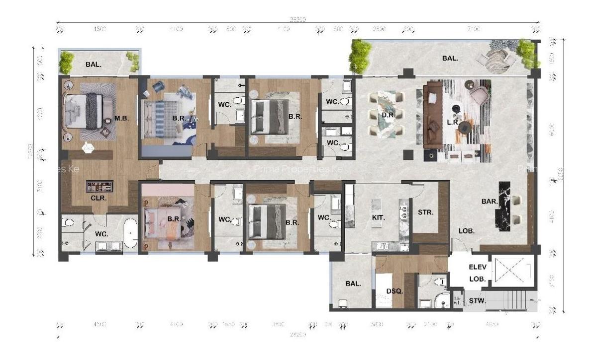 Furnished 3 Bed Apartment with En Suite at Brookside Drive - 10
