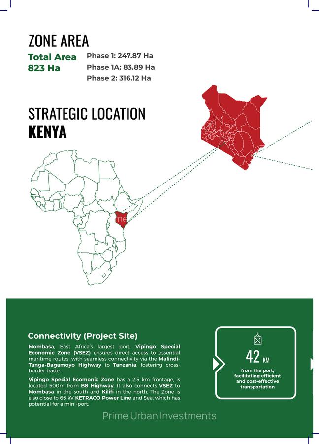 4,046.86 m² Commercial Land in Vipingo - 4