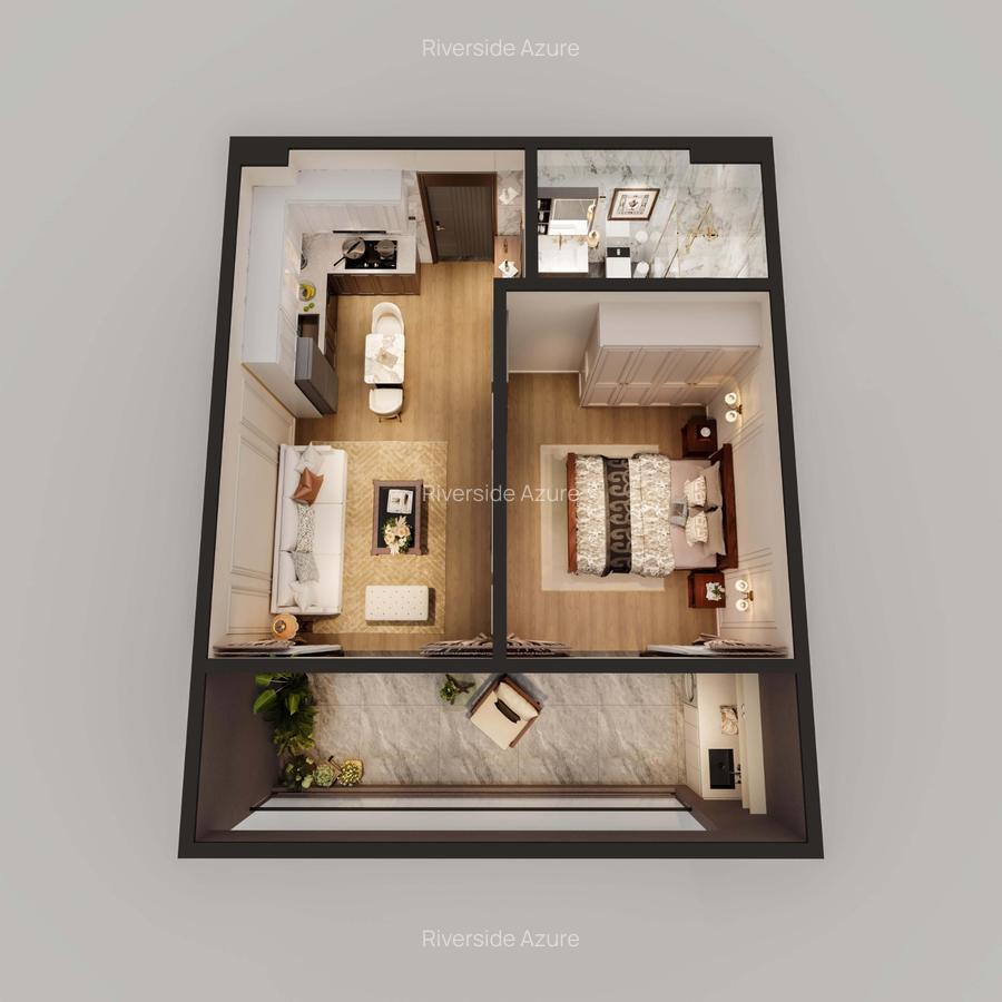 Serviced 2 Bed Apartment with En Suite at Riverside - 12