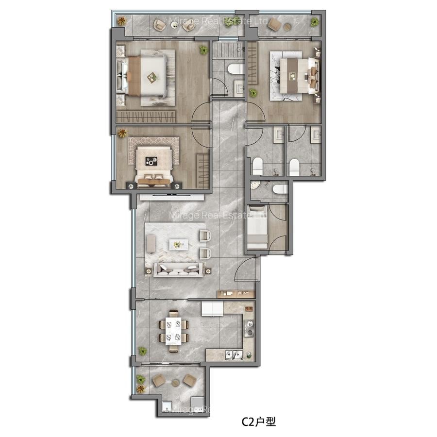 3 Bed Apartment with En Suite in Westlands Area - 3