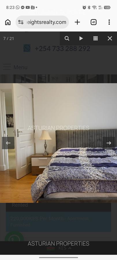 Furnished 2 Bed Apartment with En Suite in Rhapta Road - 7