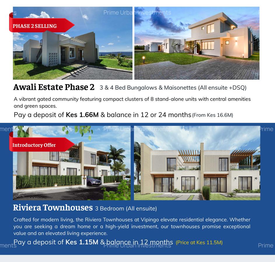 3 Bed Townhouse with En Suite in Vipingo - 1