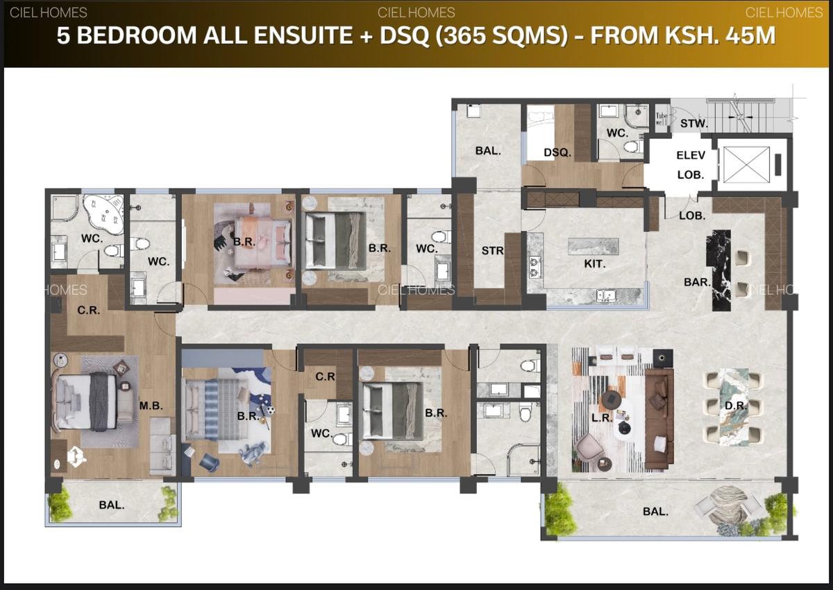 3 Bed Apartment with En Suite at Brookside Gardens - 6