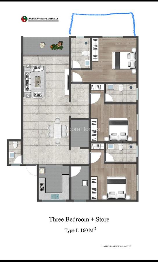 3 Bed Apartment with En Suite at - 1