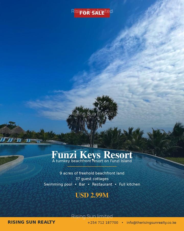 Furnished 9 ac Commercial Property with Service Charge Included at Funzi Island - 1