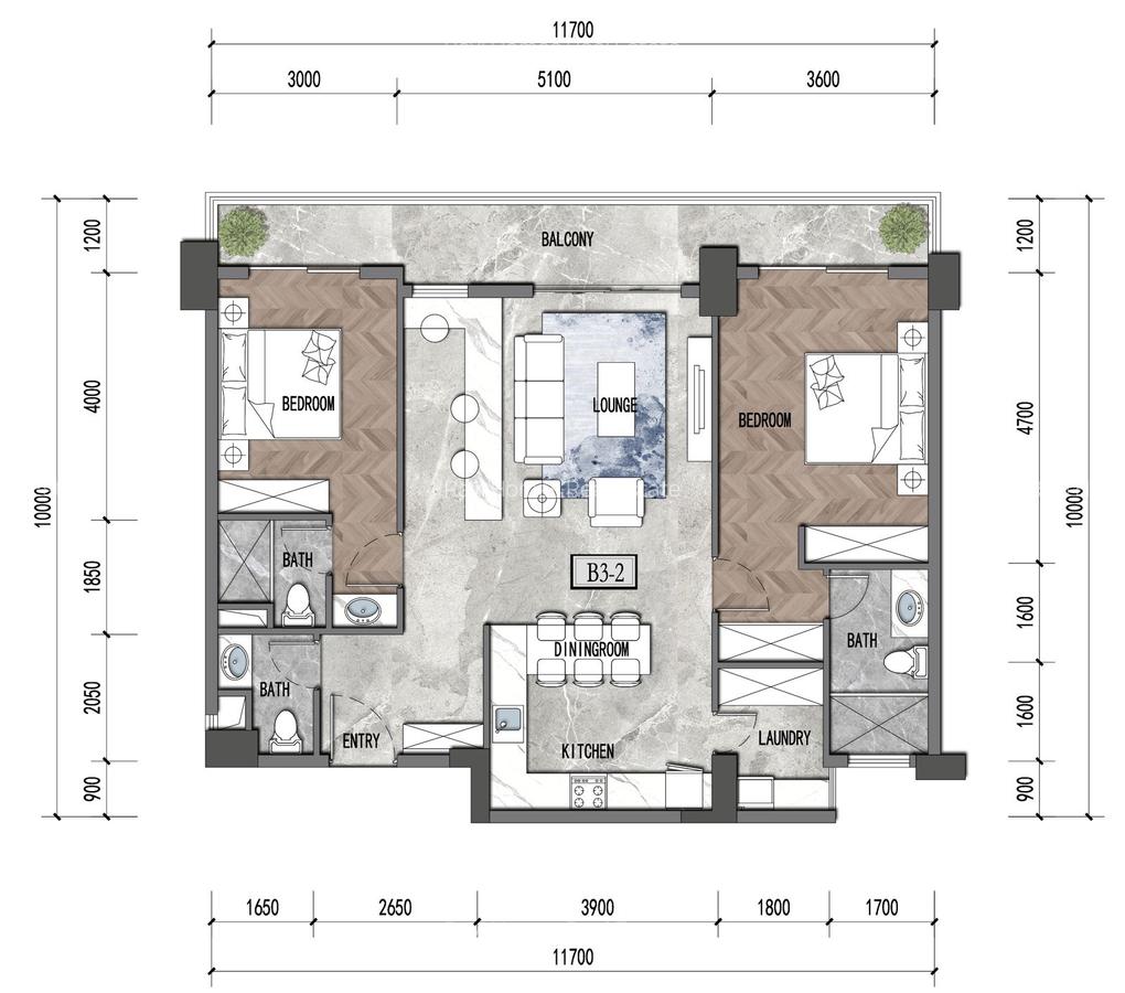 3 Bed Apartment with En Suite in Westlands Area - 1