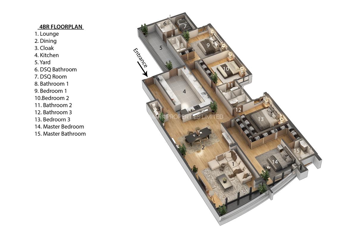 3 Bed Apartment with En Suite in Nyali Area - 1