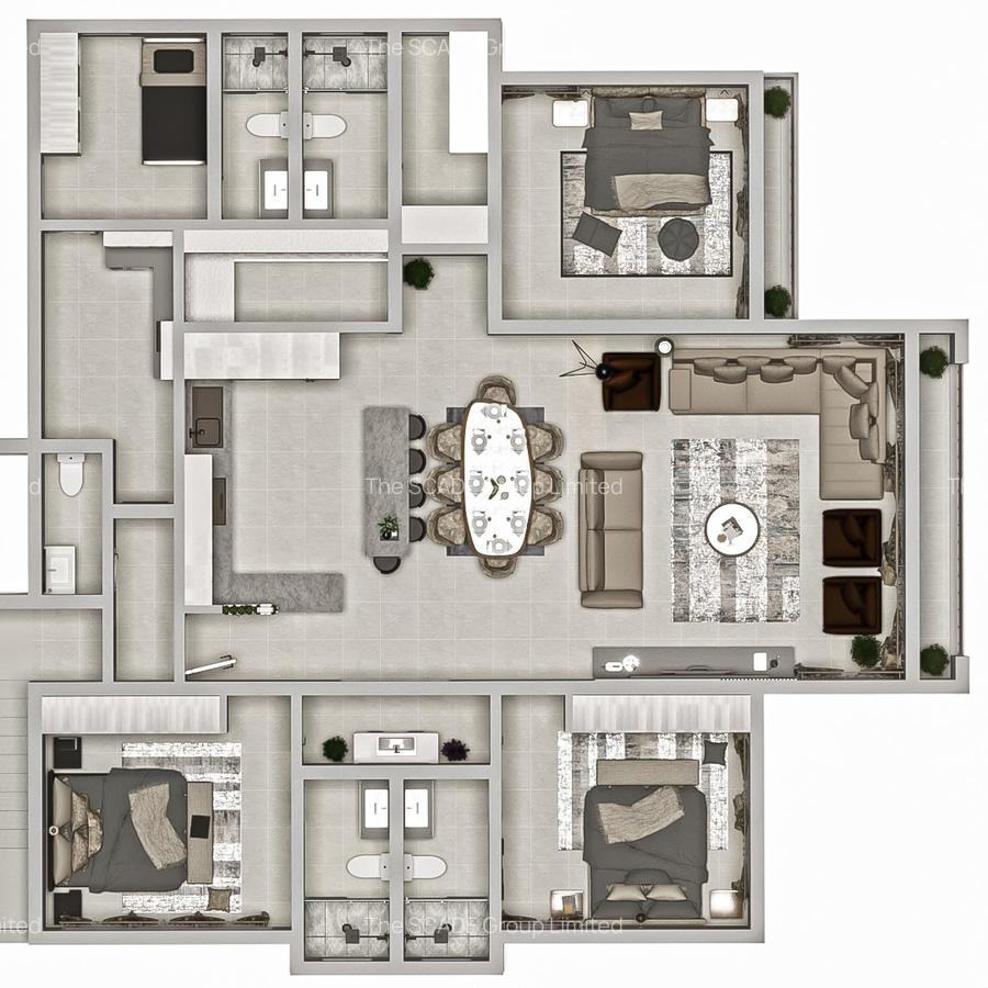 4 Bed Apartment with En Suite at Zambia Road - 2