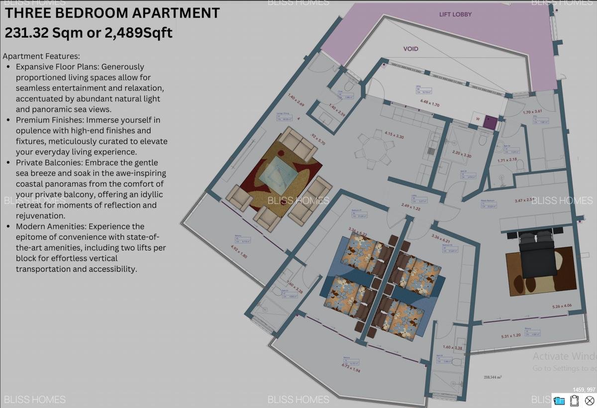 3 Bed Apartment with En Suite at Nyali - 3