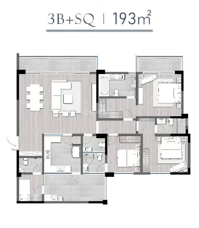 3 Bed Apartment with En Suite at George Padmore - 2