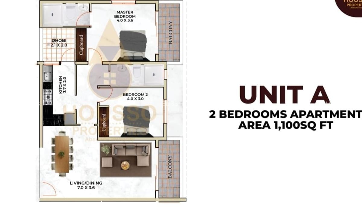 2 Bed Apartment with En Suite at Nyali Road - 8