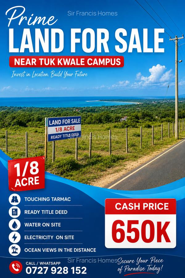 0.125 ac Land at Tuk Kwale Campus - 1
