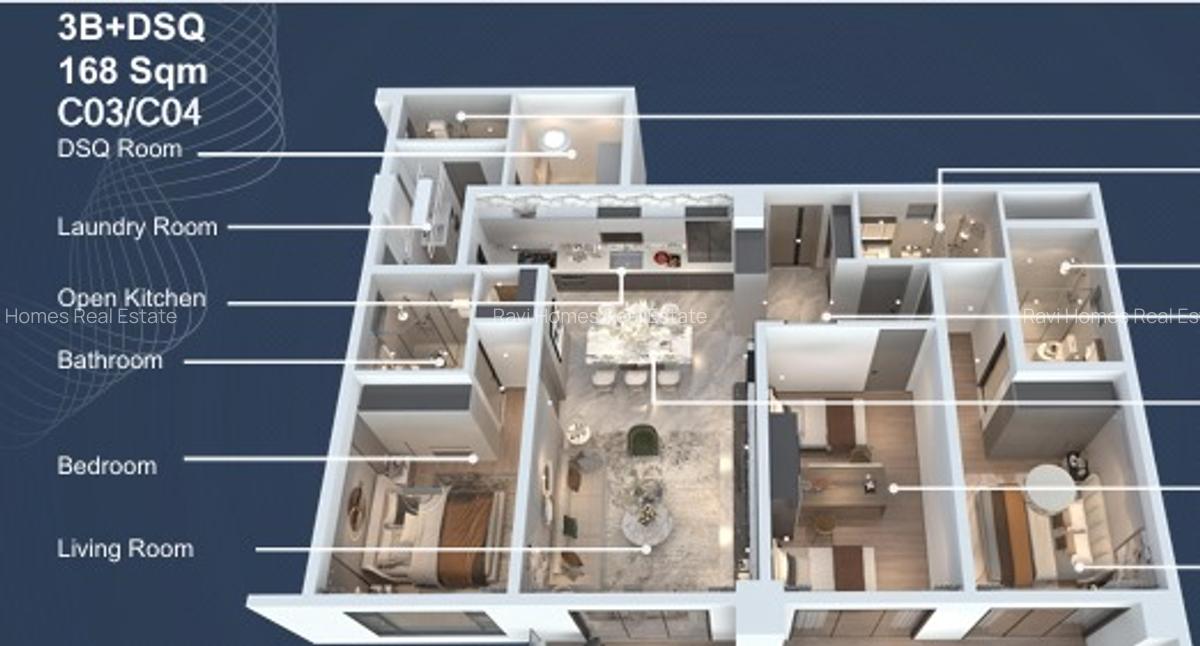 Studio Apartment with Swimming Pool in Westlands Area - 18