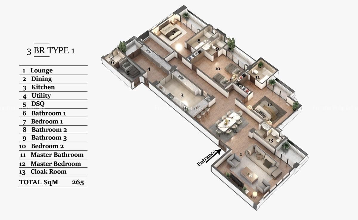 3 Bed Apartment with En Suite in Nyali Area - 1