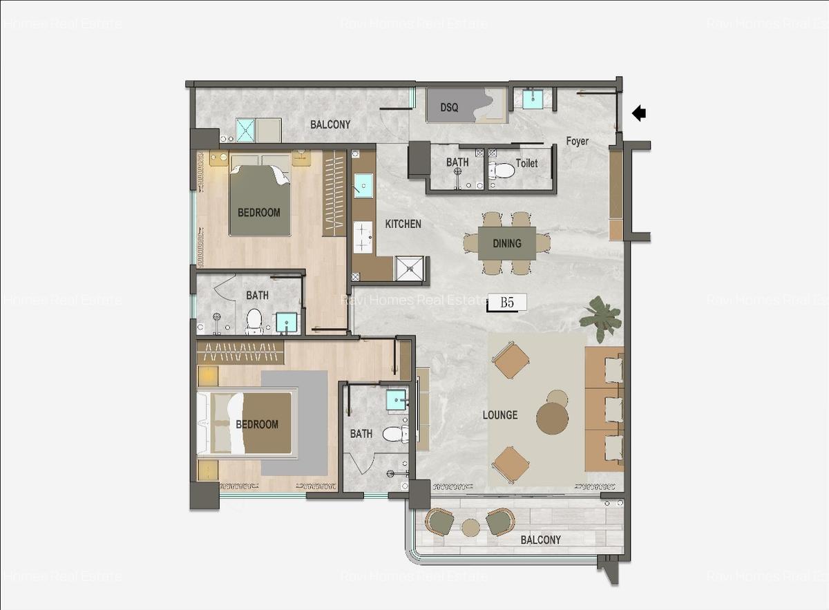 2 Bed Apartment with En Suite in Riverside - 4