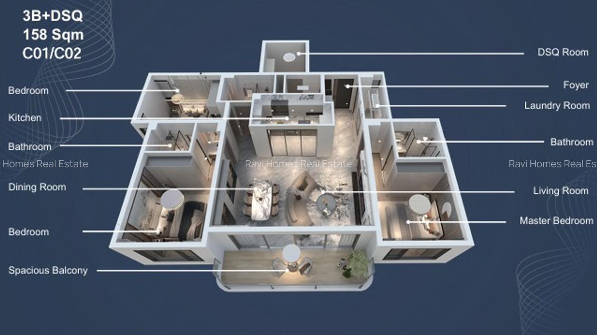 Studio Apartment with Swimming Pool in Westlands Area - 16