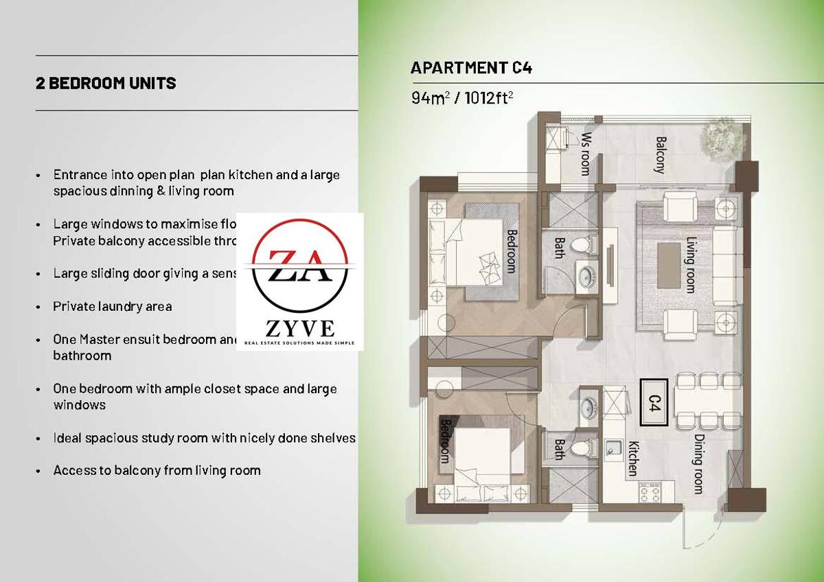 2 Bed Apartment with En Suite at Kilimani - 11