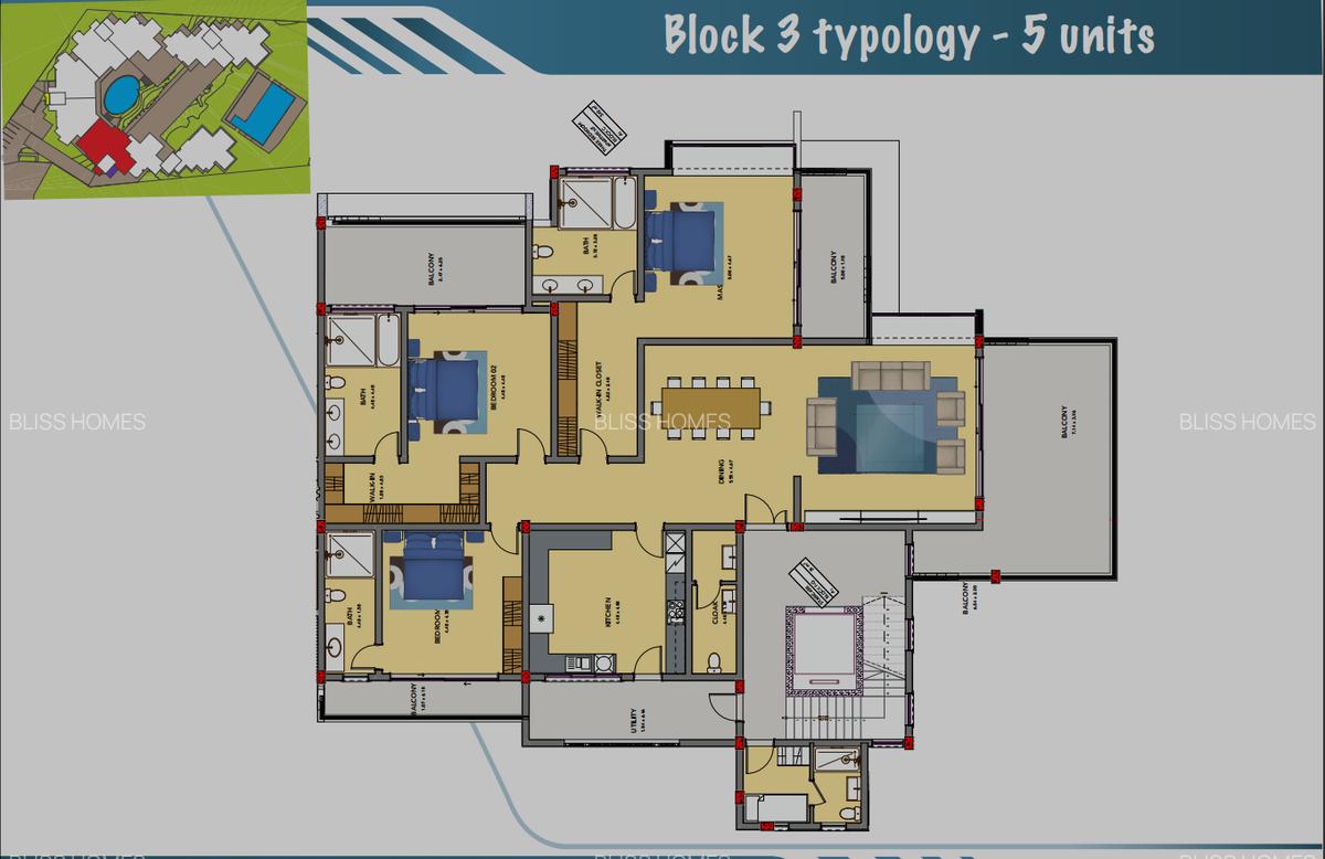 3 Bed Apartment with En Suite at Nyali - 4