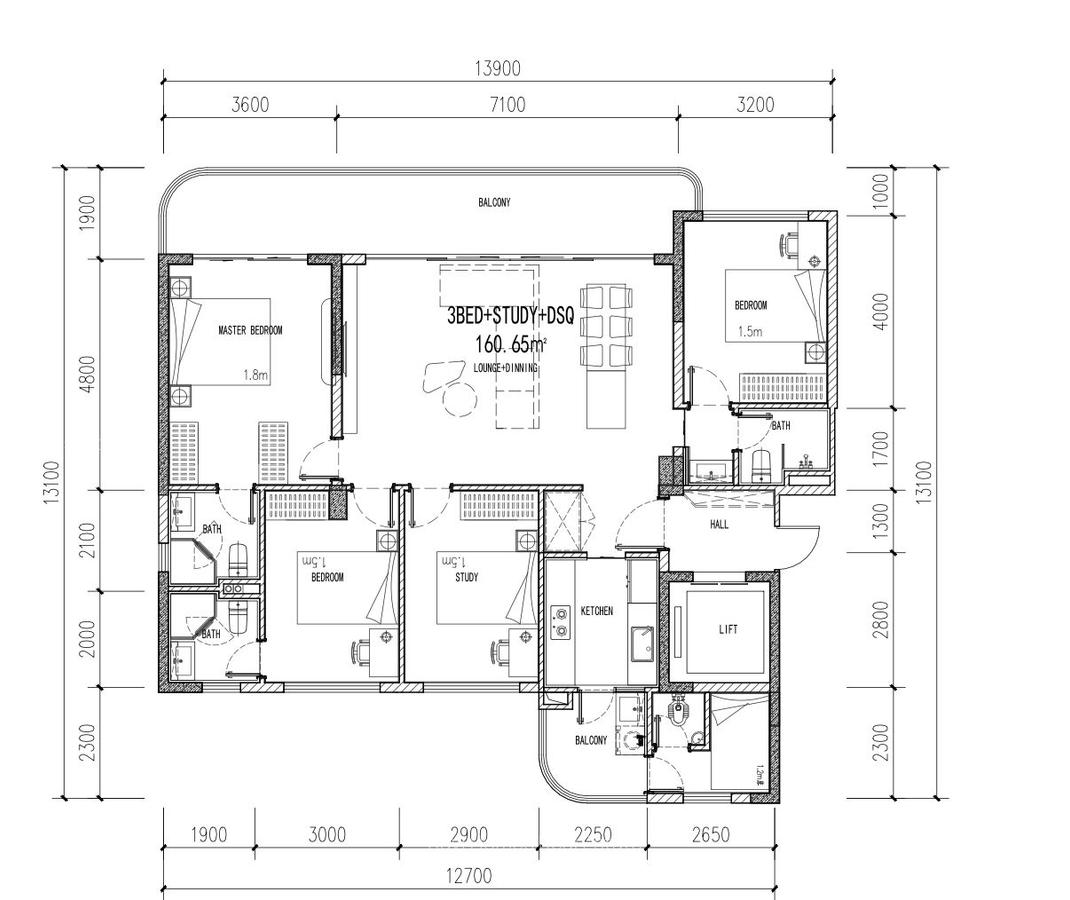 3 Bed Apartment with En Suite in Westlands Area - 3