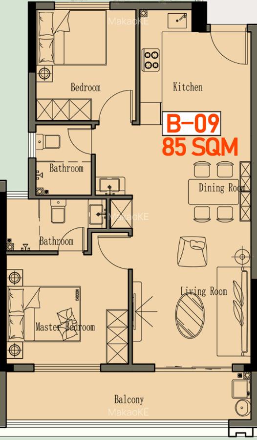 Furnished 2 Bed Apartment with Swimming Pool in Kilimani - 6