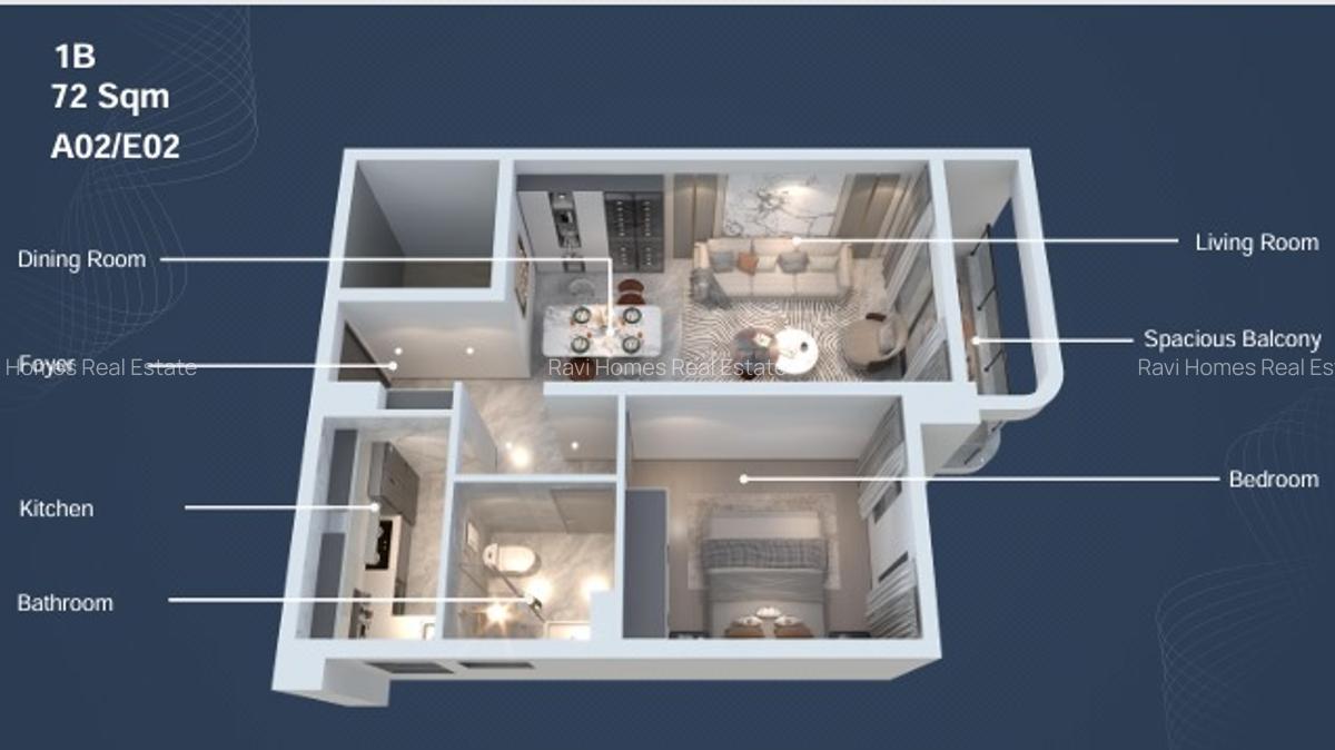 Studio Apartment with Swimming Pool in Westlands Area - 19