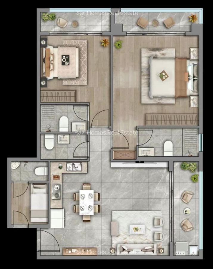 3 Bed Apartment with En Suite at Mogotio Road - 17