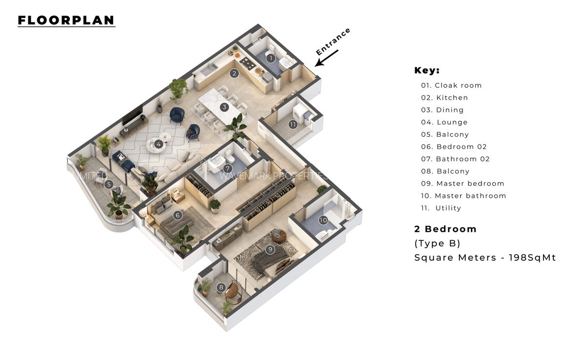 3 Bed Apartment with Swimming Pool at Nyali - 3