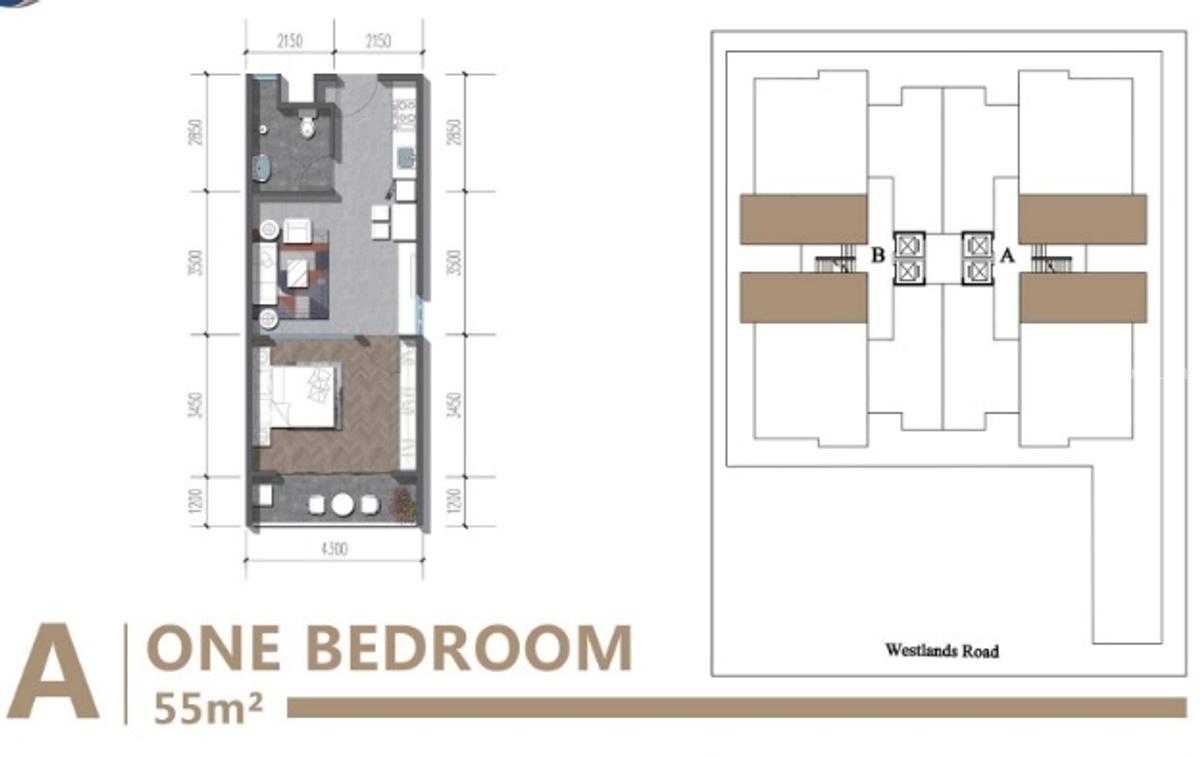 1 Bed Apartment with En Suite at Westlands Road - 1