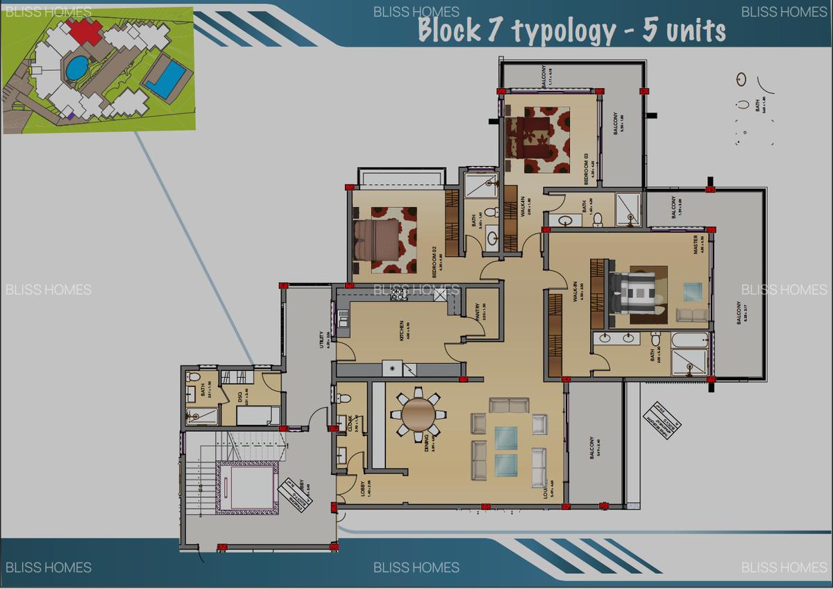 3 Bed Apartment with En Suite at Nyali - 8