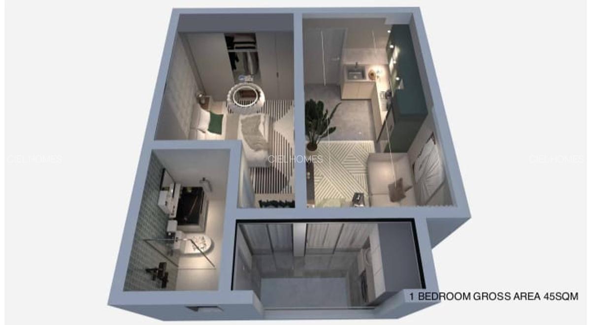 1 Bed Apartment with Swimming Pool at Wood Avenue - 13