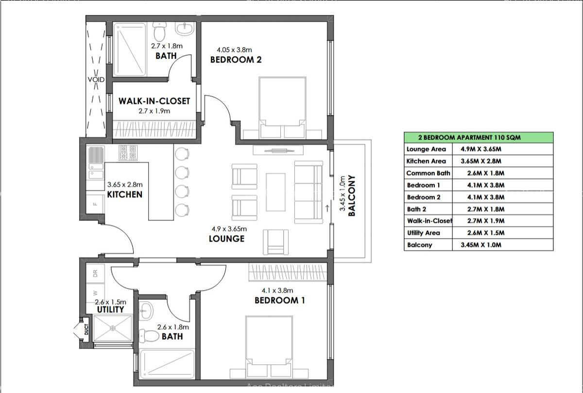 2 Bed Apartment with En Suite at Riverside - 1
