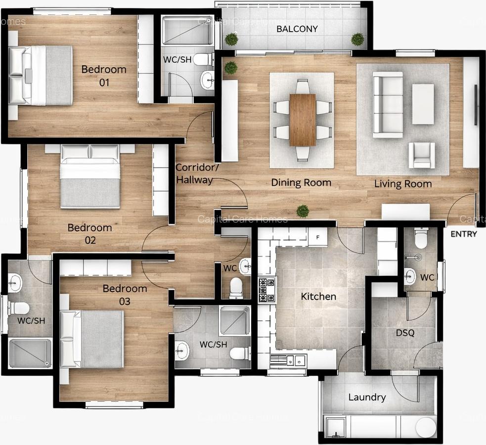 Serviced 3 Bed Apartment with En Suite at Loresho Ridge - 1