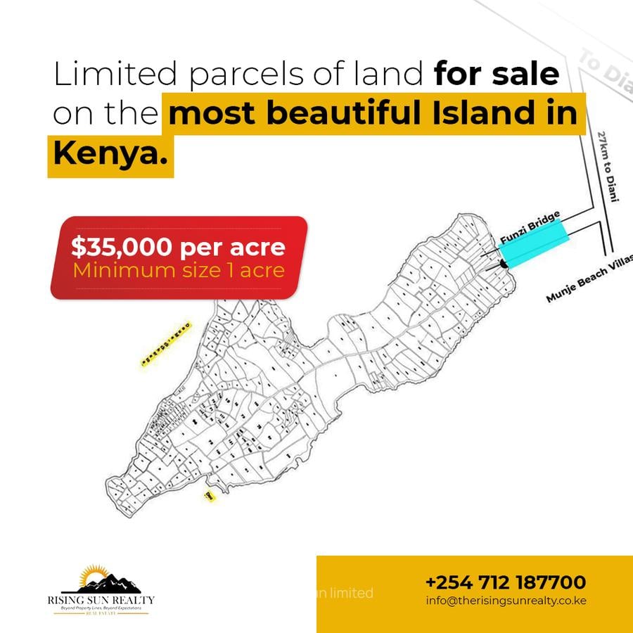 Land at Land For Sale In Funzi Island. - 1